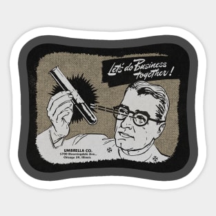 Vintage Resident Scientist Fan Art Sticker